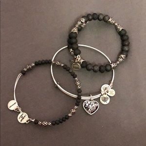 Alex and Ani bracelet charm bangle set